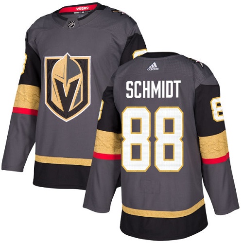 Adidas Golden Knights #88 Nate Schmidt Grey Home Authentic Stitched NHL Jersey